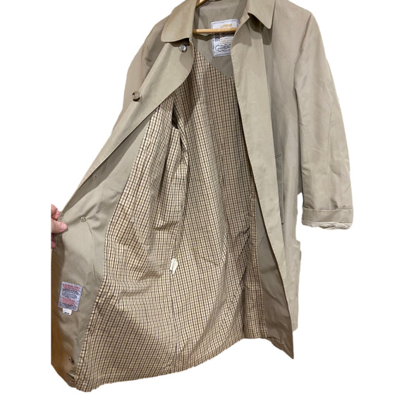 London Fog main Coat 40R Beige made in Canada - Picture 12 of 12